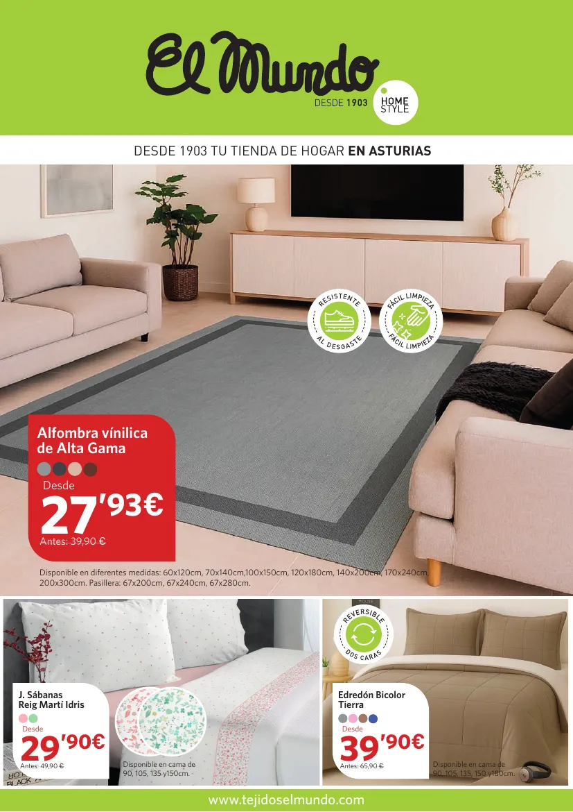 Tejidos El Mundo: Hogar, descanso y decoración al mejor precio