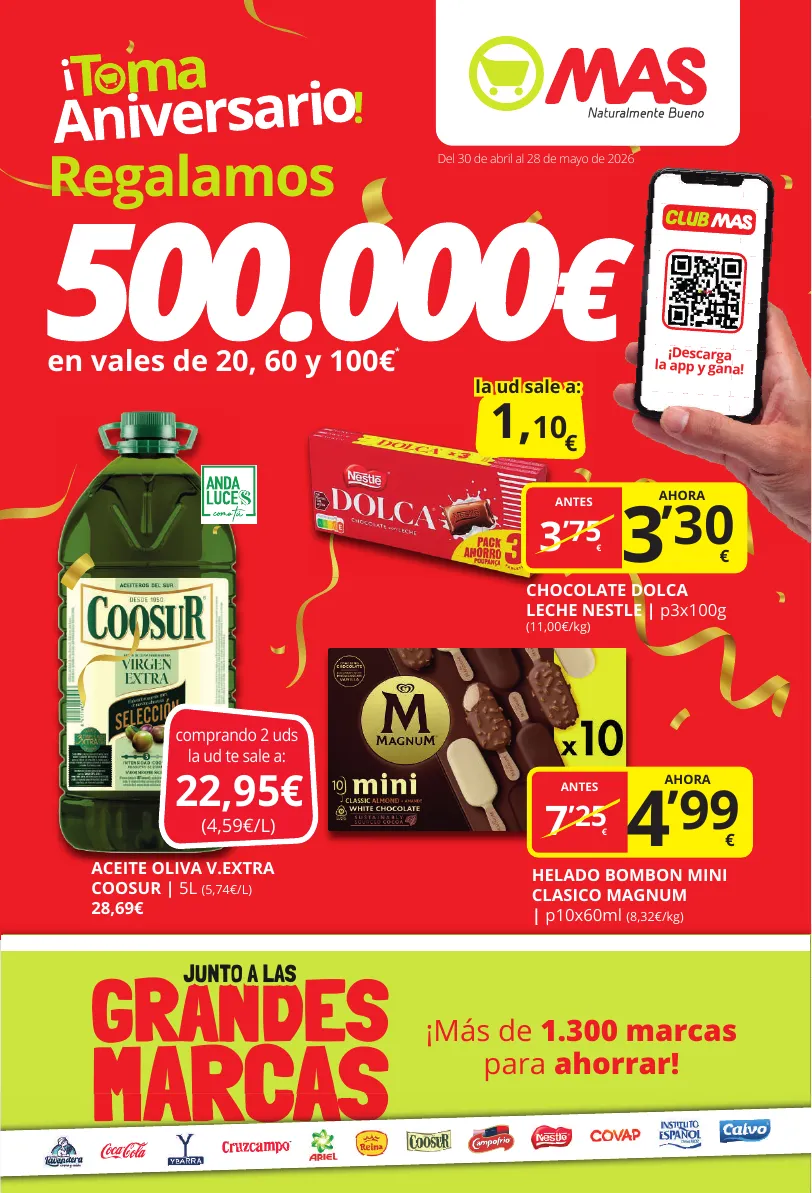Aniversario de Oro: 500.000€ En vales