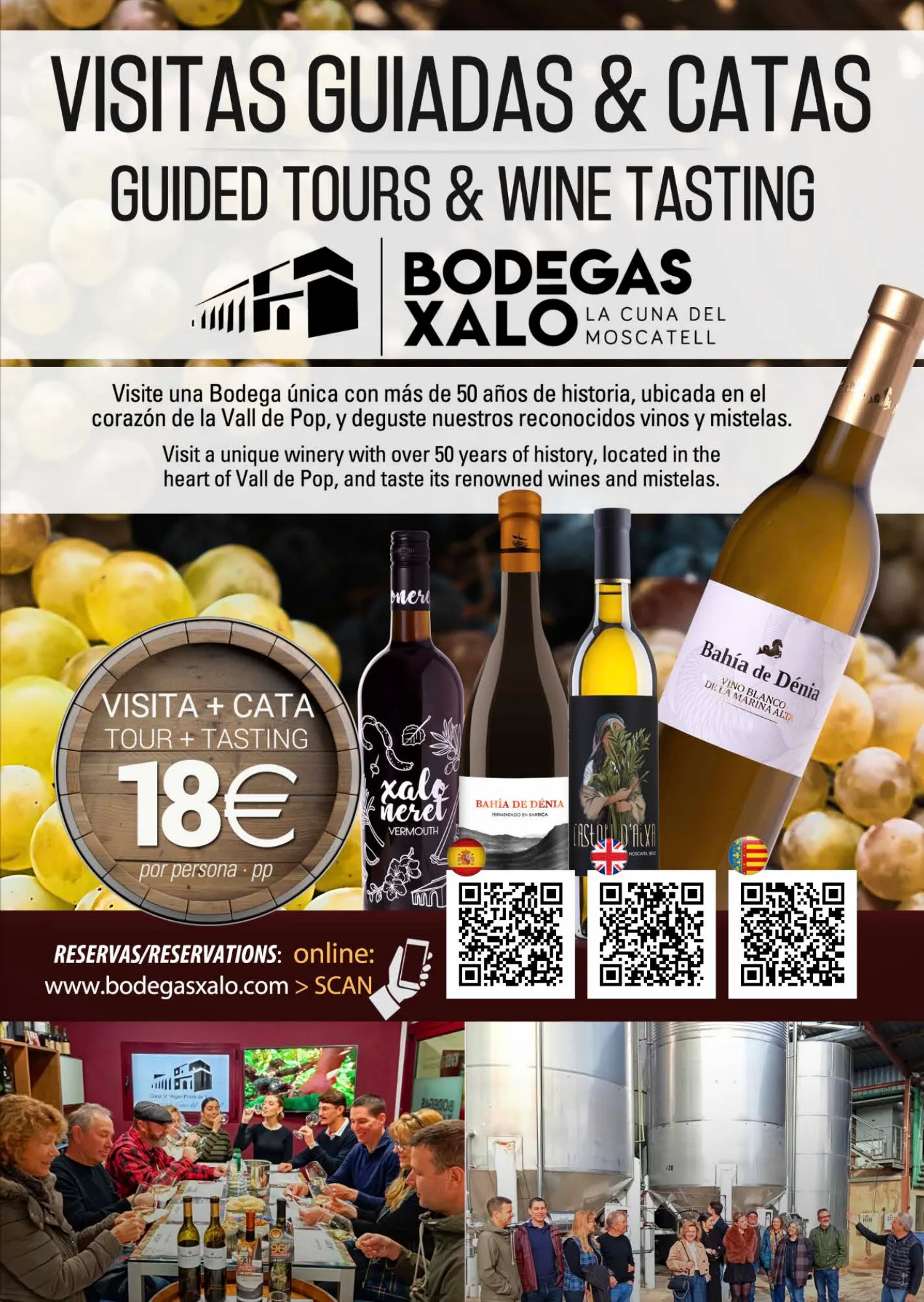 Visitas guiadas y catas